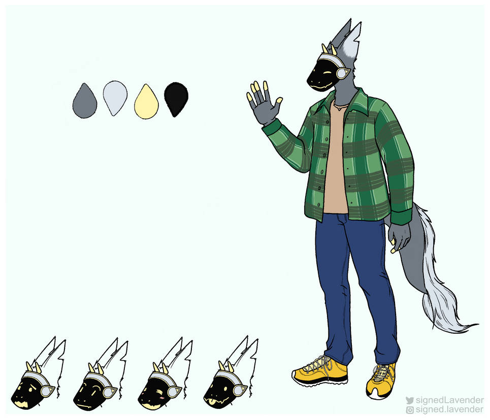 Protogen Reference Sheet by signedLavender on DeviantArt