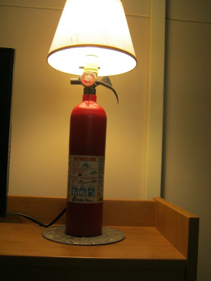 Fire Extinguisher Lamp By, Fire Extinguisher Lamp Shade
