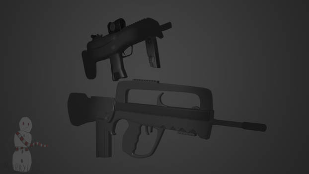 Famas and MP7 (Made just for fun)