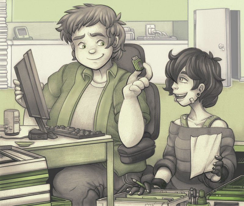 Green Computer Chip by aychh on DeviantArt