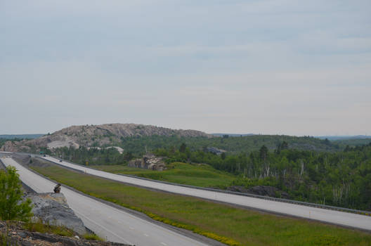 Highway Cutting Through