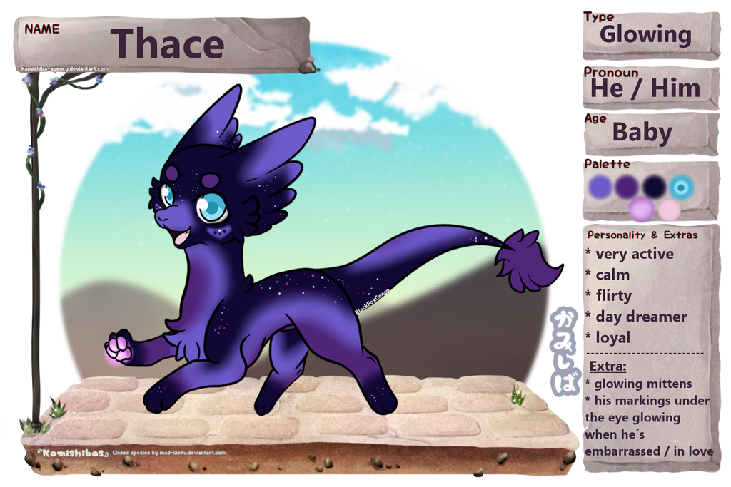Thace Reference sheet by BlackFoxCenco