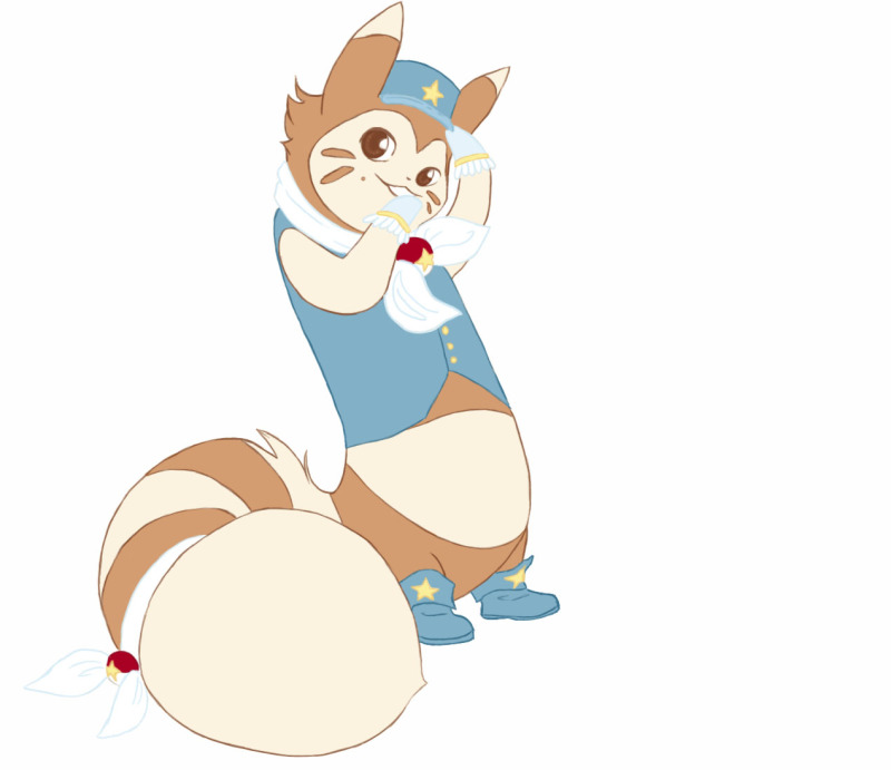 :Bailey the Furret WIP: