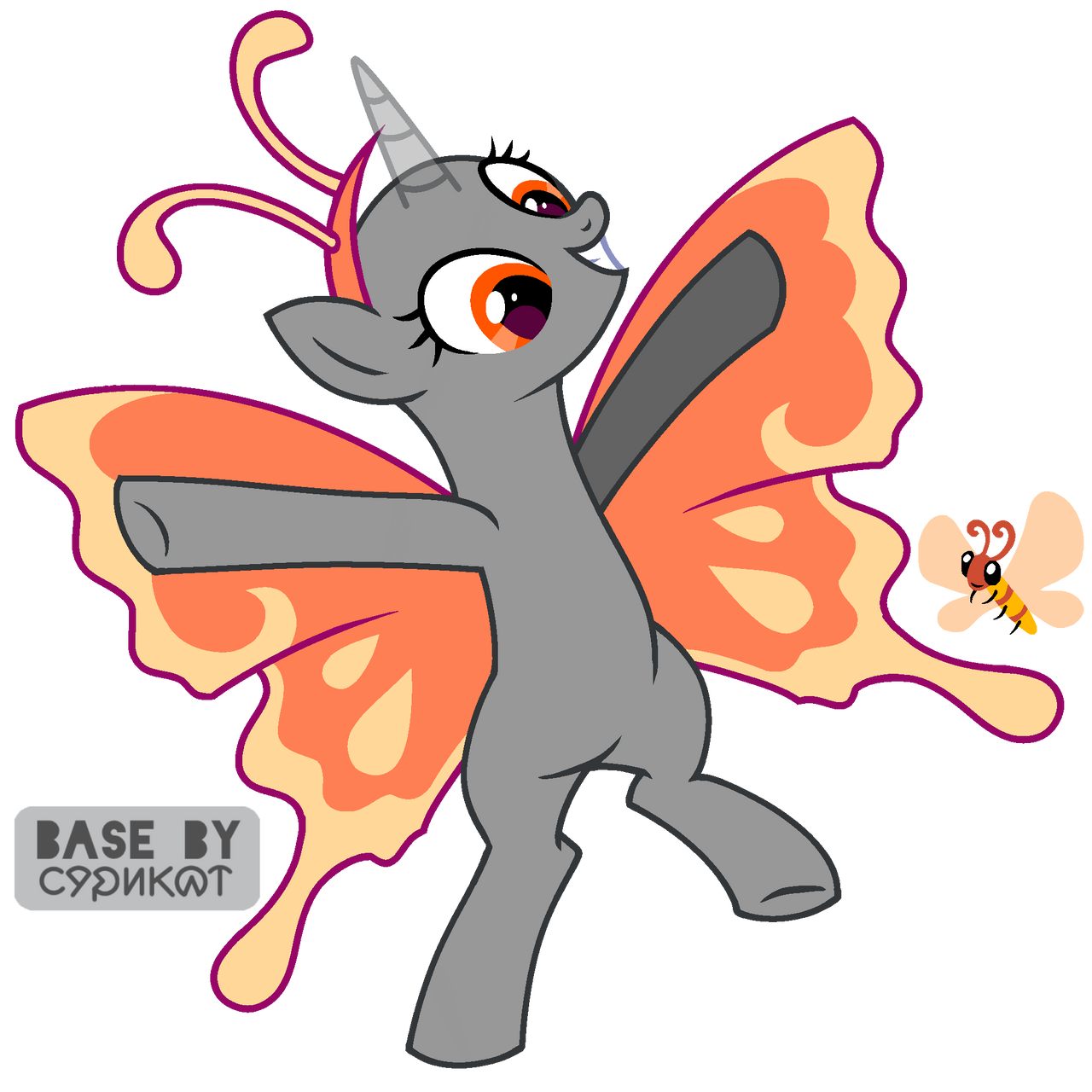 Mlp Insect Base MLP base Butterfly V1 by SyrikatSyriskater on DeviantArt