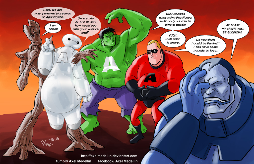 TLIID 294. Baymax and other Horsemen of Apocalypse by AxelMedellin