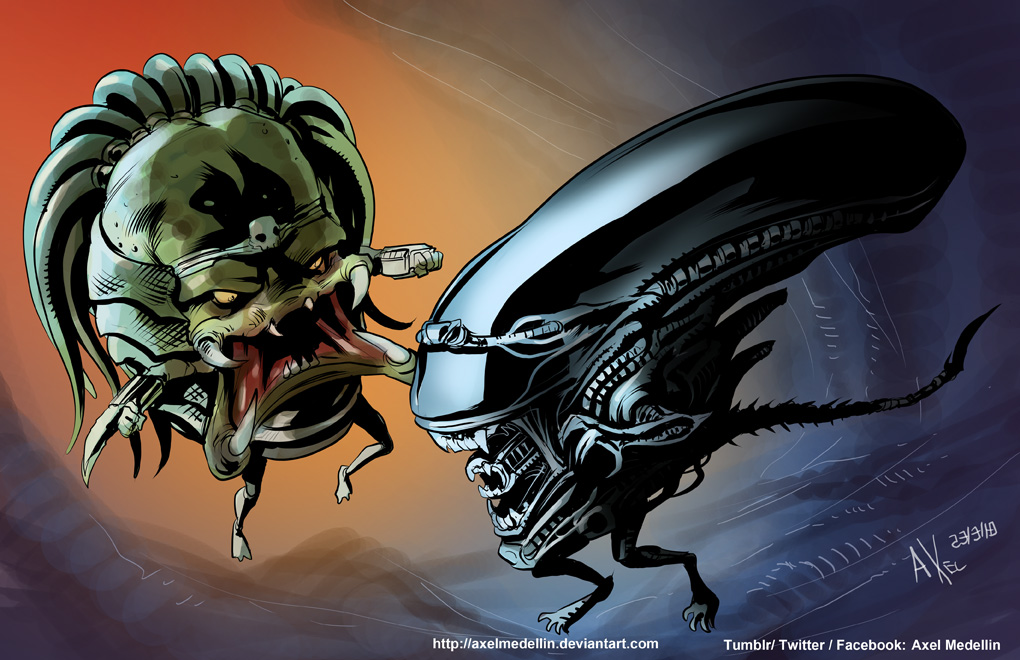 Predator vs. Alien by timswit on DeviantArt