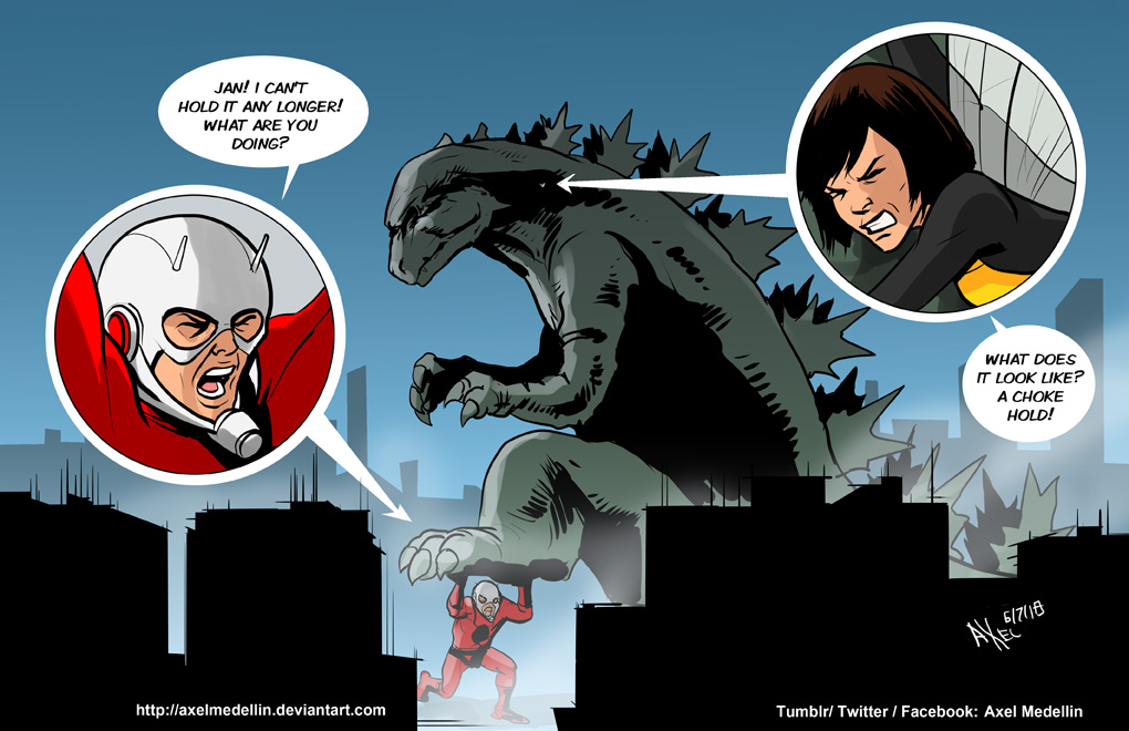 TLIID 399. Ant Man and the Wasp vs Godzilla by AxelMedellin