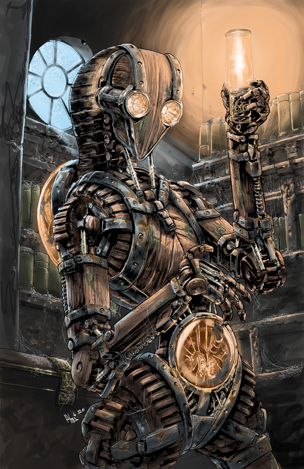 steampunk humanoid robot
