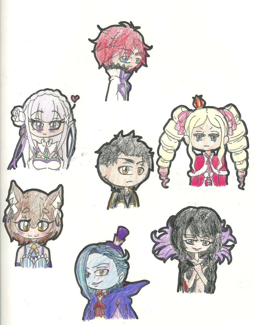 Re:Zero Characters 1 by missymomo7 on DeviantArt