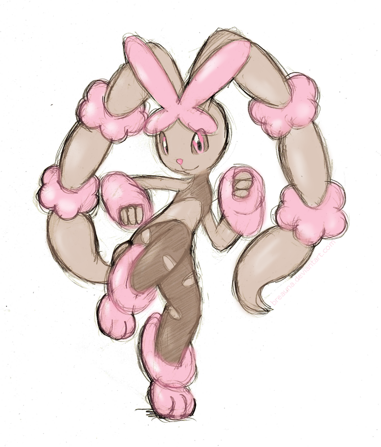 Mega Lopunny Sketch Color