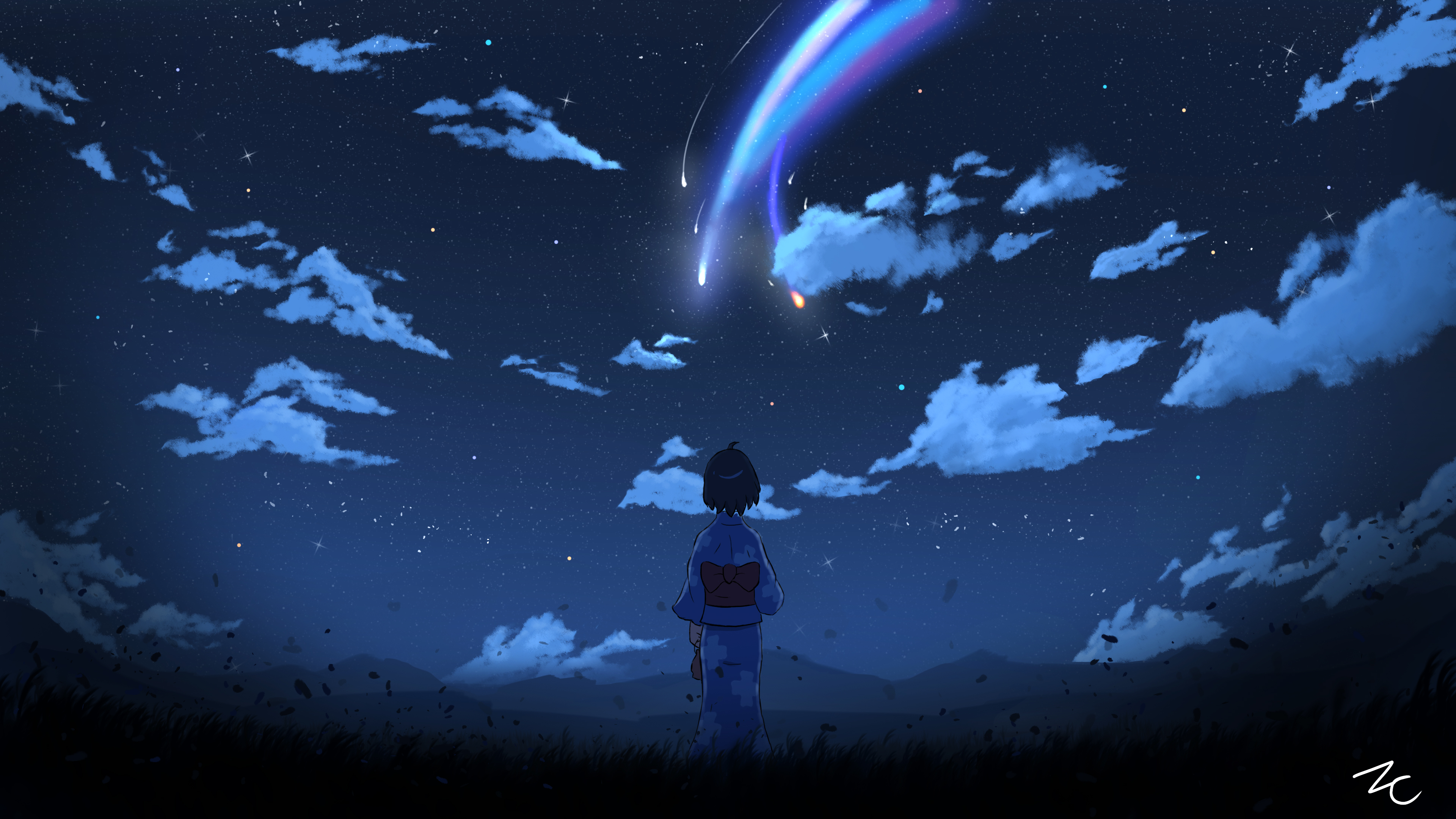 Desktop Wallpaper: Kimi No Na Wa (Your Name) by ethie-chan on DeviantArt