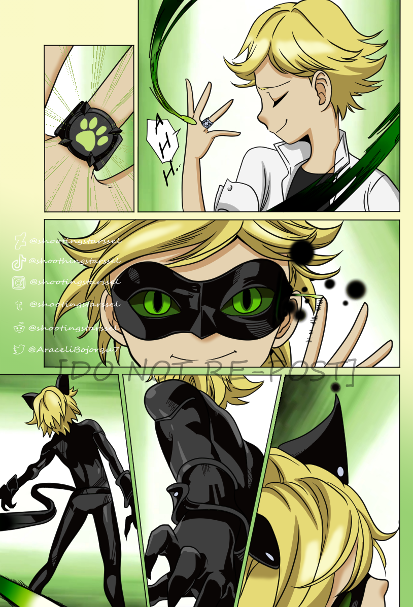 Adrien/Cat Noir as an ANIME character(Fanart is NOT mine