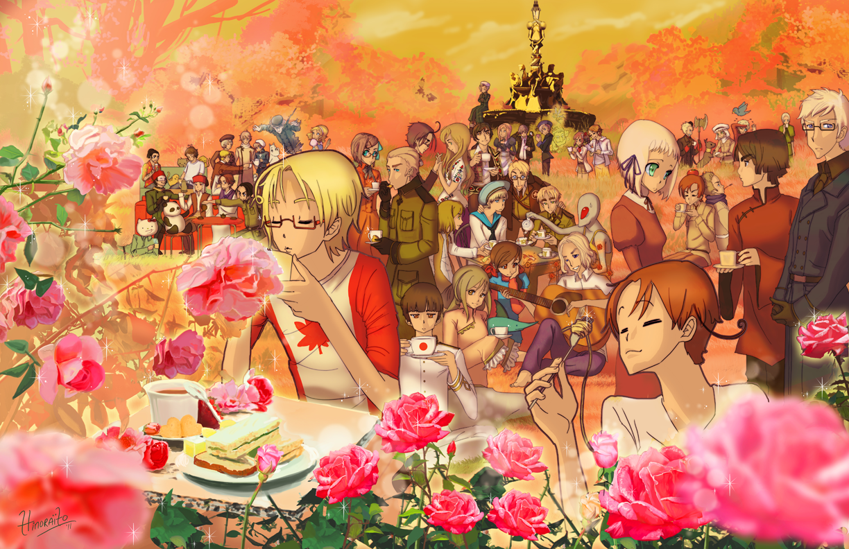 Hetalia tea party by hinoraito on DeviantArt