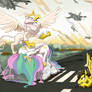 MLP FIM: Celestia and the Queen of Griffons