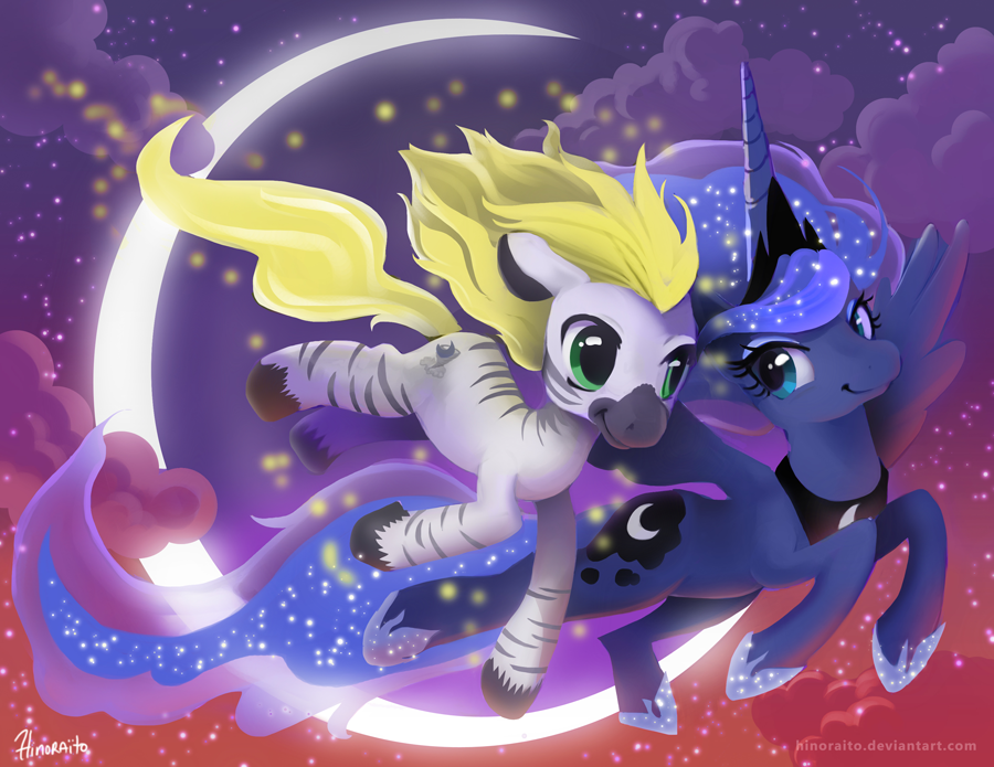 MLP FIM: Luna and Jack soaring - Revisited