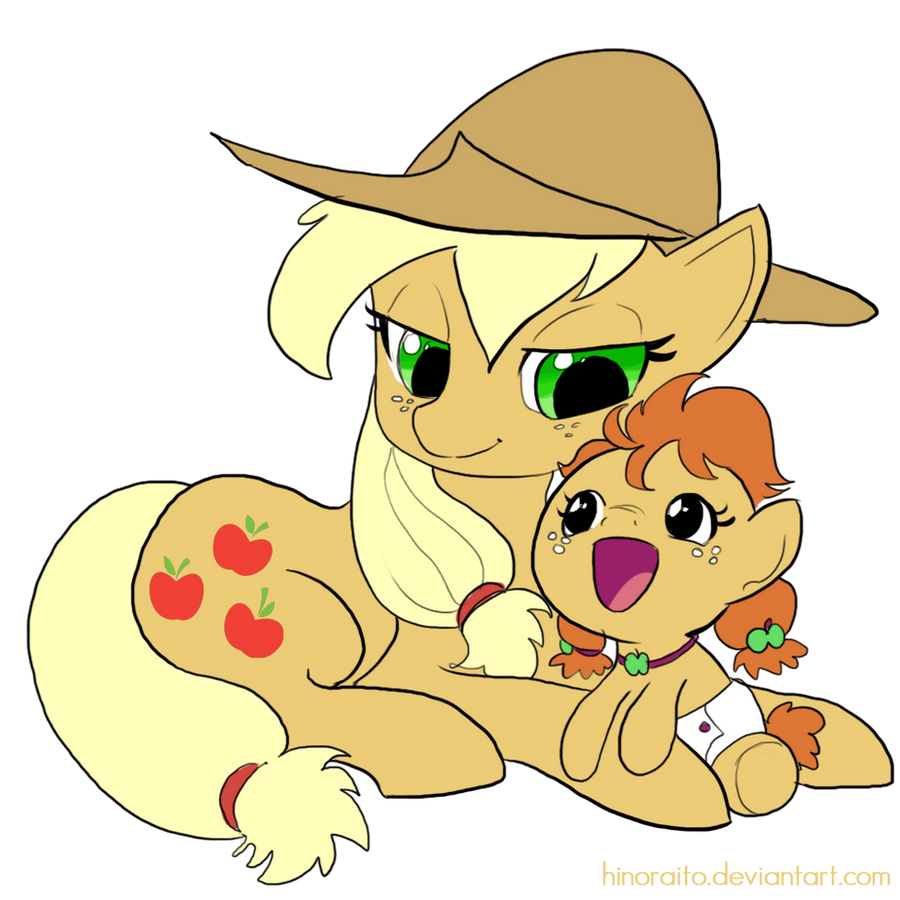 Free sketch - livestream - Applejack with baby