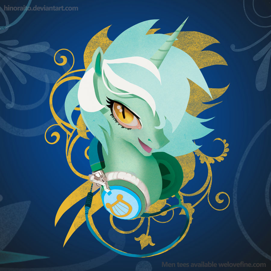 MLP FIM: Lyra Headphone Portrai shirt - Welovefine