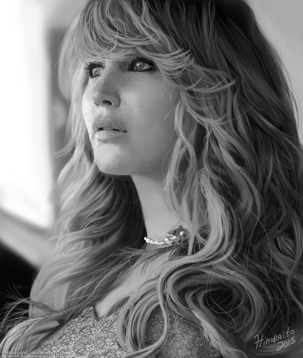 Jennifer Lawrence Portrait - Not a photo