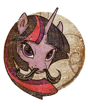 MLP FIM: Twilight Sparkle Mustache  - Welovefine