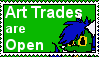 Art Trades are Open (stamp)