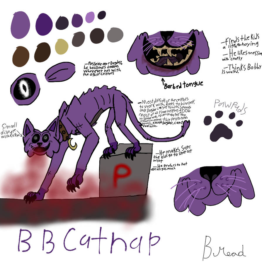 Cat Nap Ransom Letter BB Catnap ref sheet by Pinktiger167 on DeviantArt