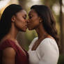 Interracial Lesbian Kissing