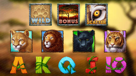 Wild Cats themed Online slot game by slotopaintcom