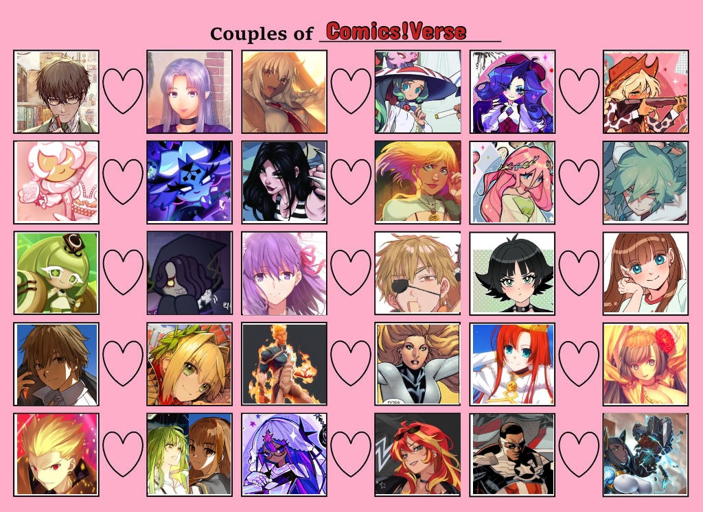 Couples of Comics Verse Part 8 by OceanSongbird on DeviantArt Couples of Comics Verse Part 8 by OceanSongbird on DeviantArt