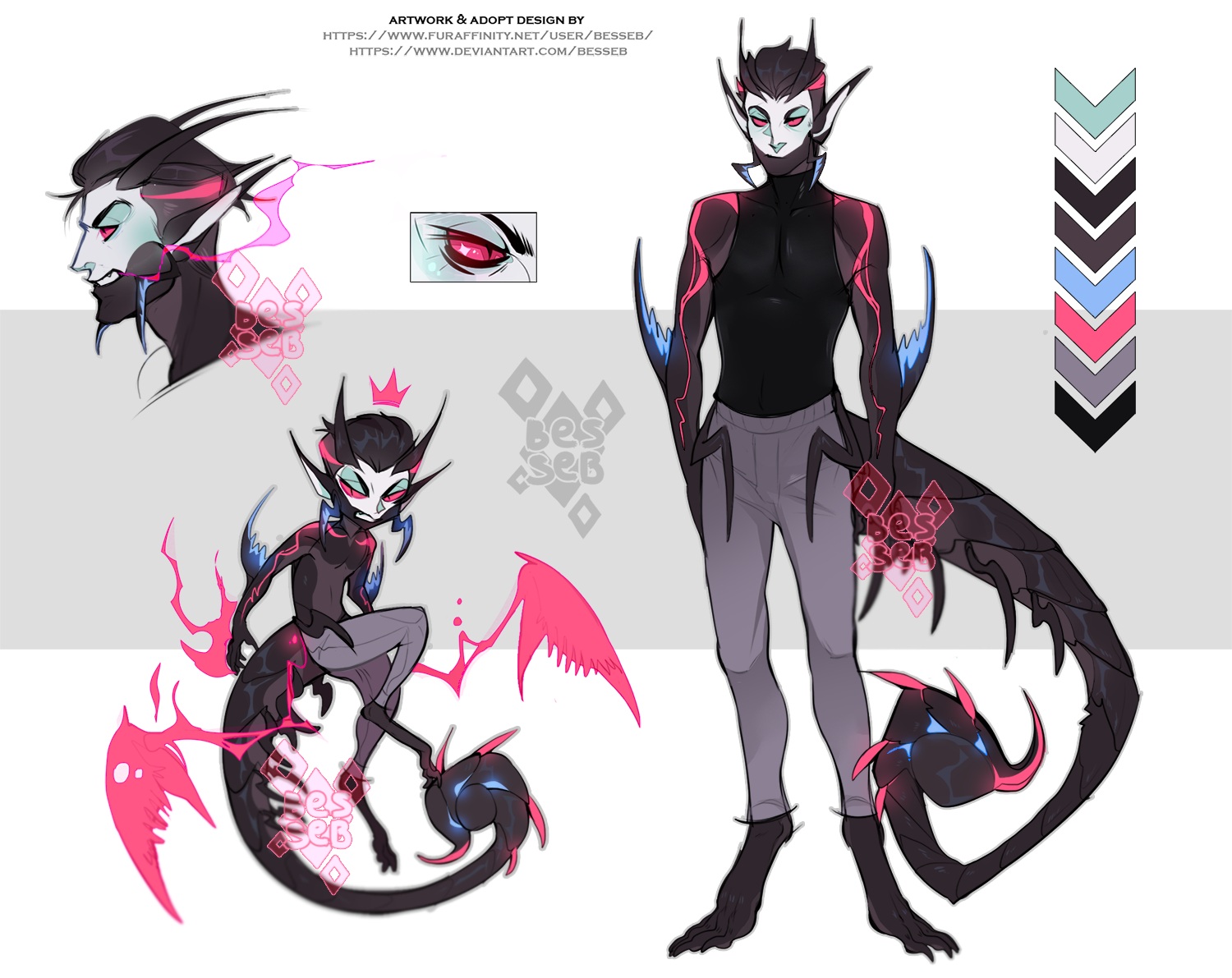 Neon pink scorpion | AUC | sold by BeSSeB on DeviantArt