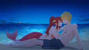 jaune Arc and Mermaid Pyrrha Nikos [RWBY]