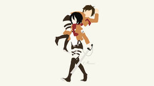 Mikasa and Eren from Shingeki no Kyojin