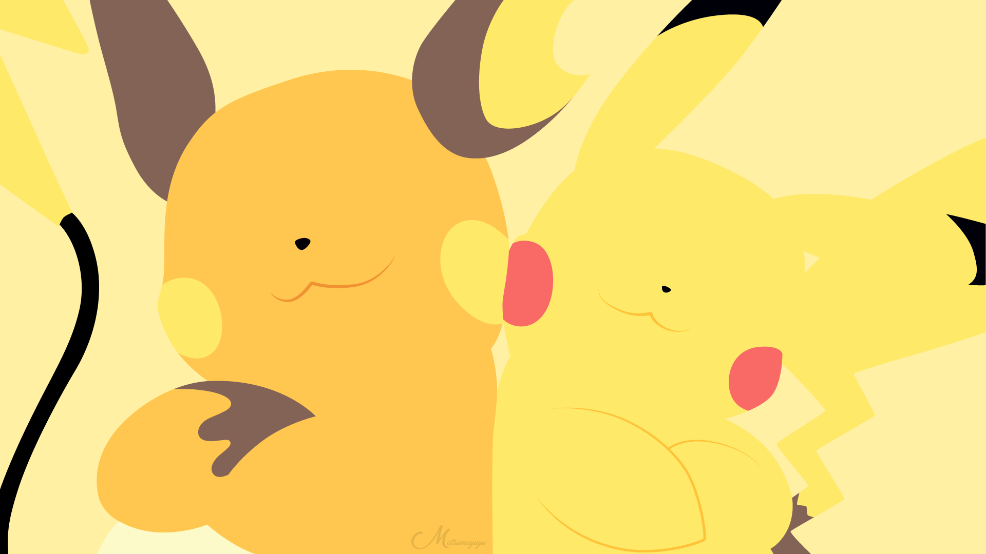 Minimal Pikachu Raichu Pokémon GO Themes