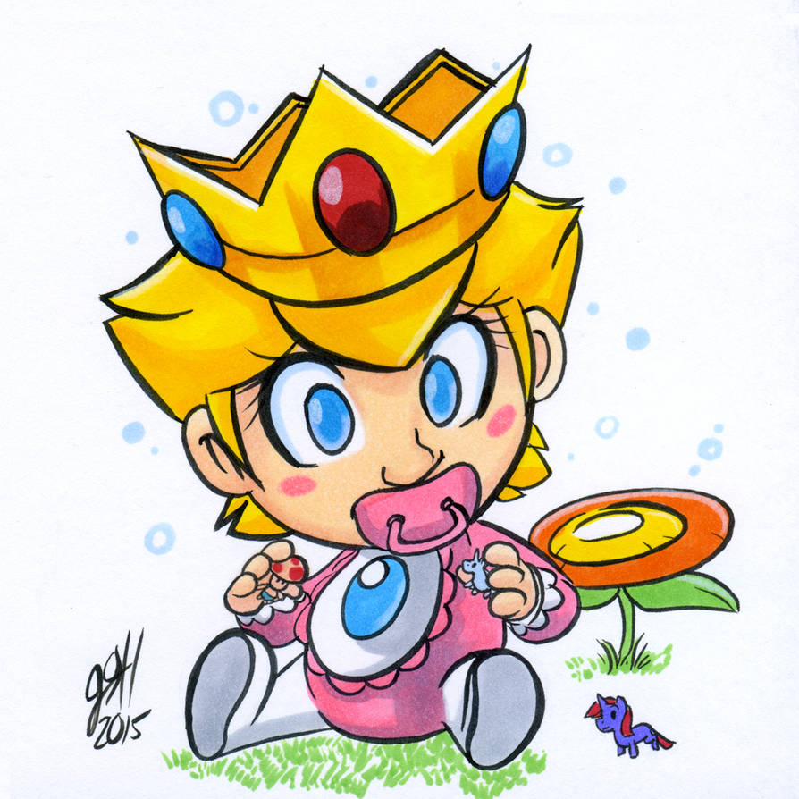 Baby peach drawing