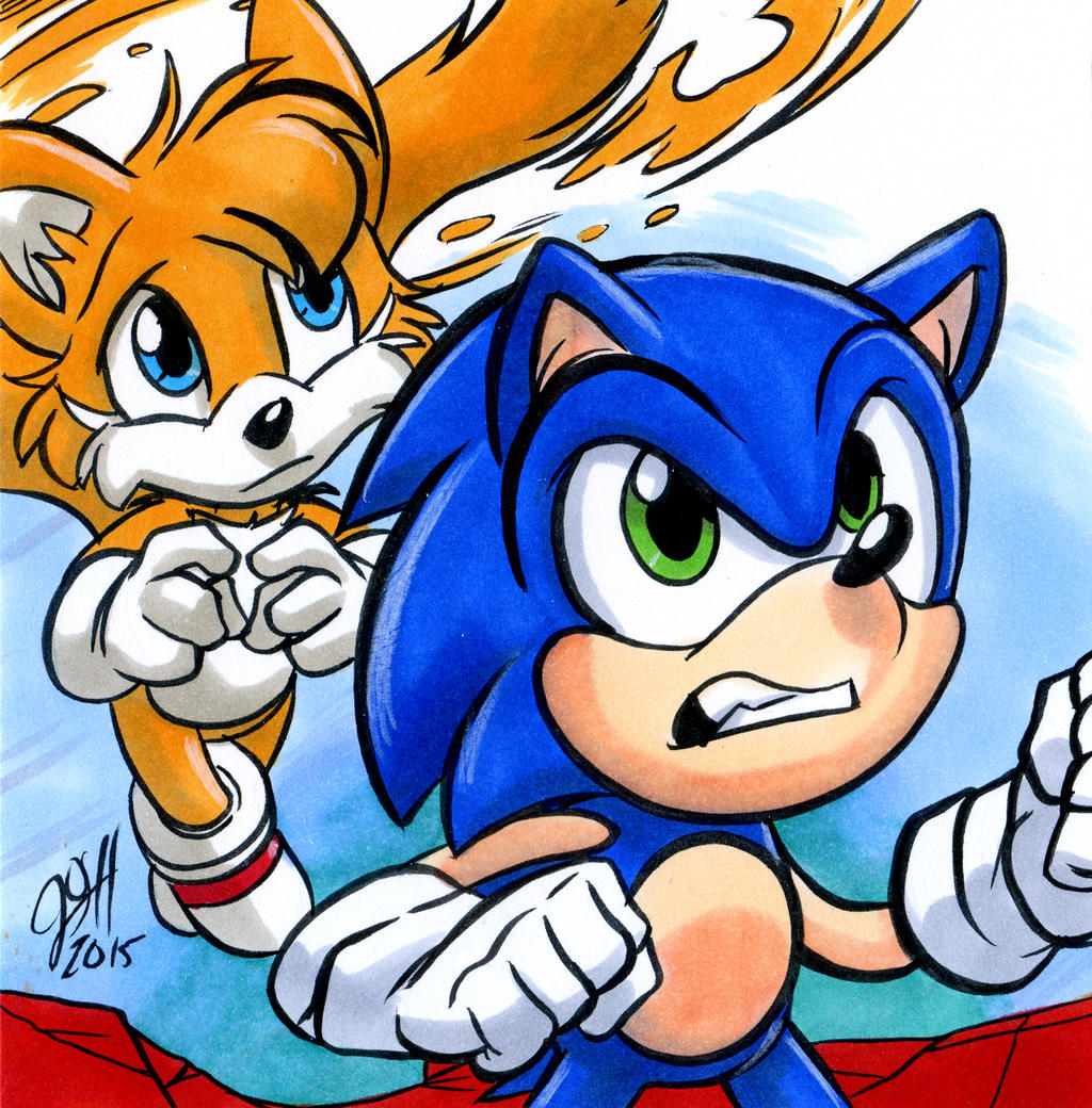 Sonic and Tails by joshuadraws on DeviantArt