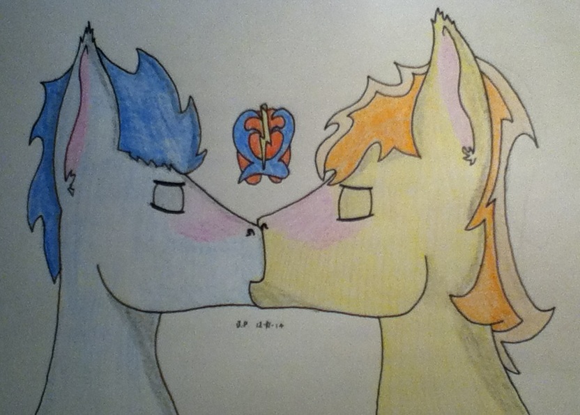 Soarin + Braeburn kissing