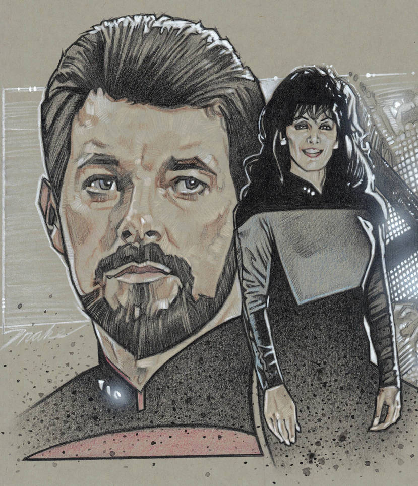 Rick Riker Dragonfly Deviantart Riker + Troi by RexFix on DeviantArt