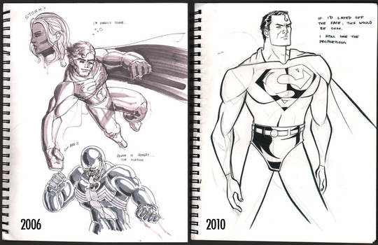 Then and Now Superman