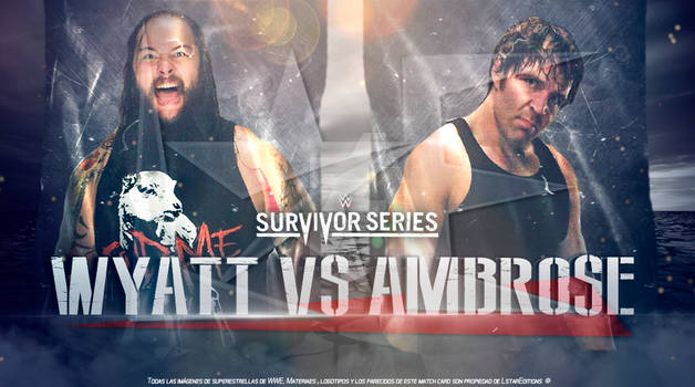 WWE Survivor Series 2015 Custom Match Card