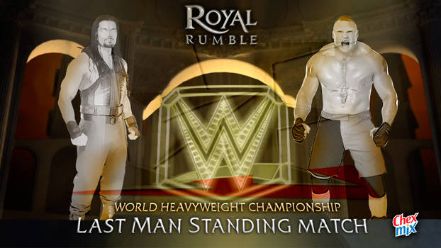 WWE Royal Rumble 2016 Match Card Replica / Remake