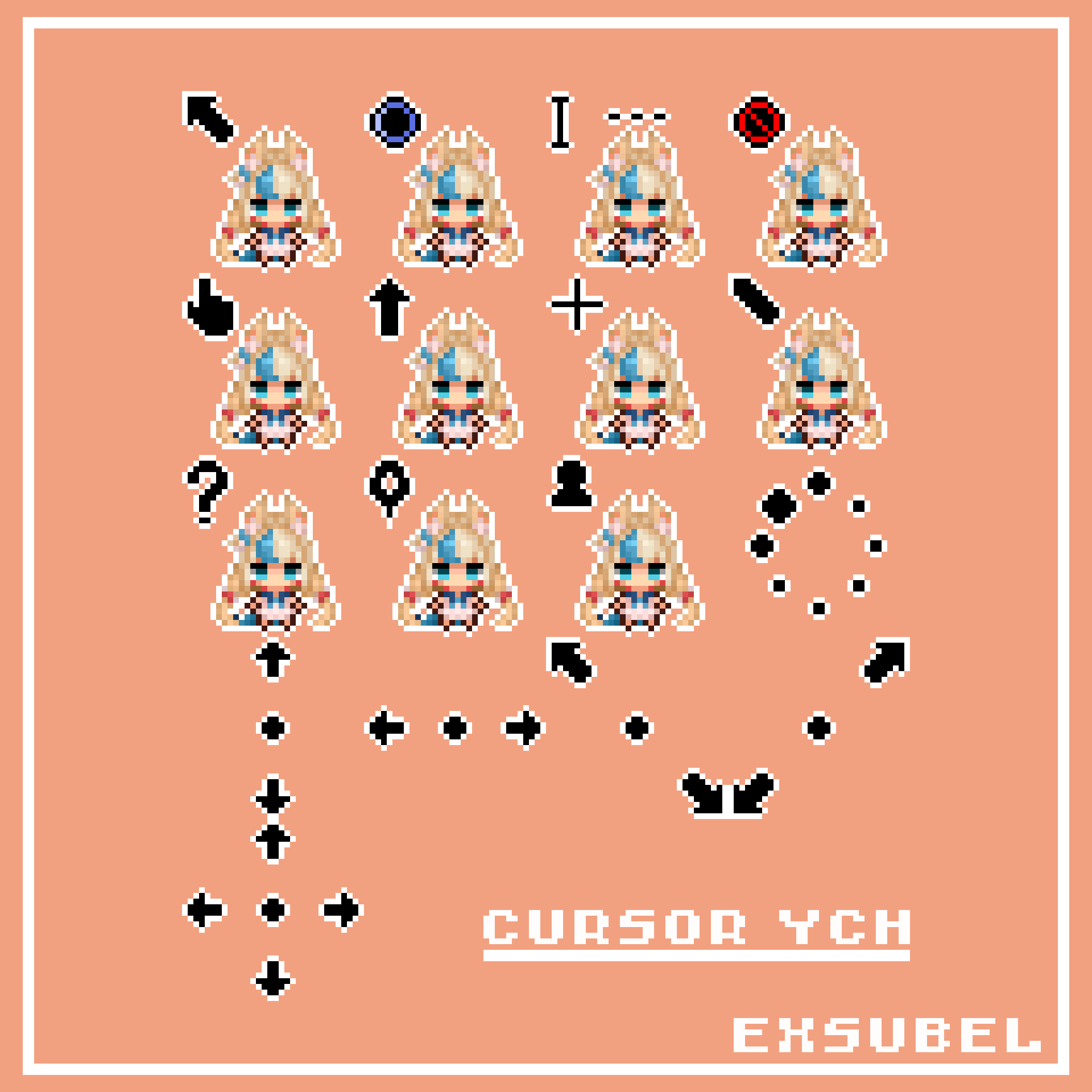 Cursor Custom Commission Free custom cursor set by exsubel on DeviantArt