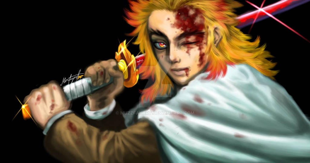 Kyojuro Rengoku by muzzfayart on DeviantArt