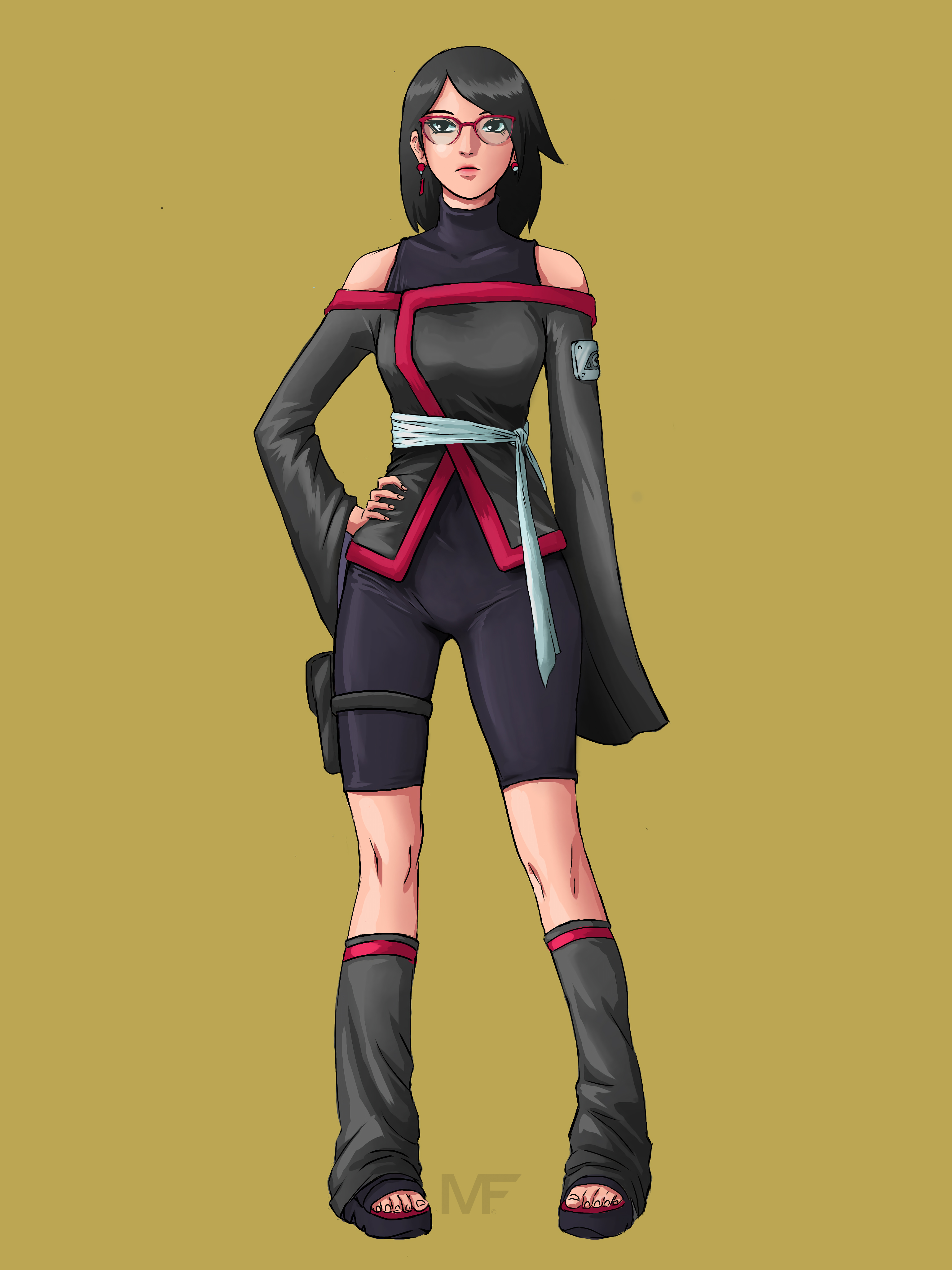 Sarada Uchiha mangekyou sharingan - time skip by rosolinio on DeviantArt