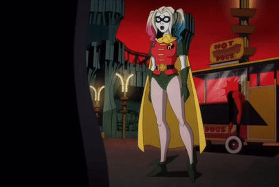 Harley dressed as Robin by sickpanda47 on DeviantArt