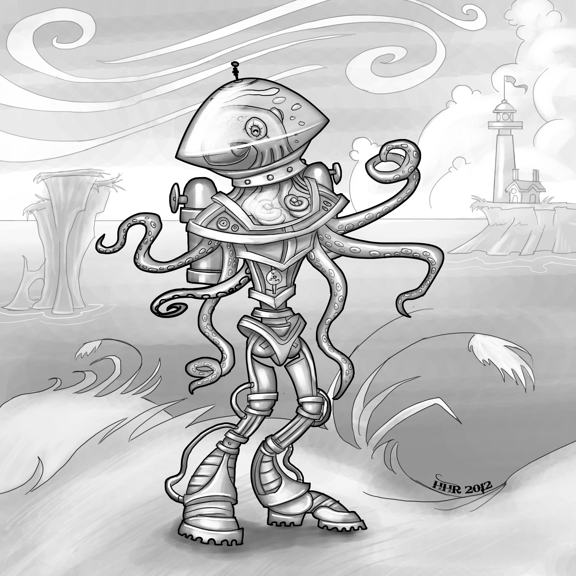 Octopus in a Landsuit