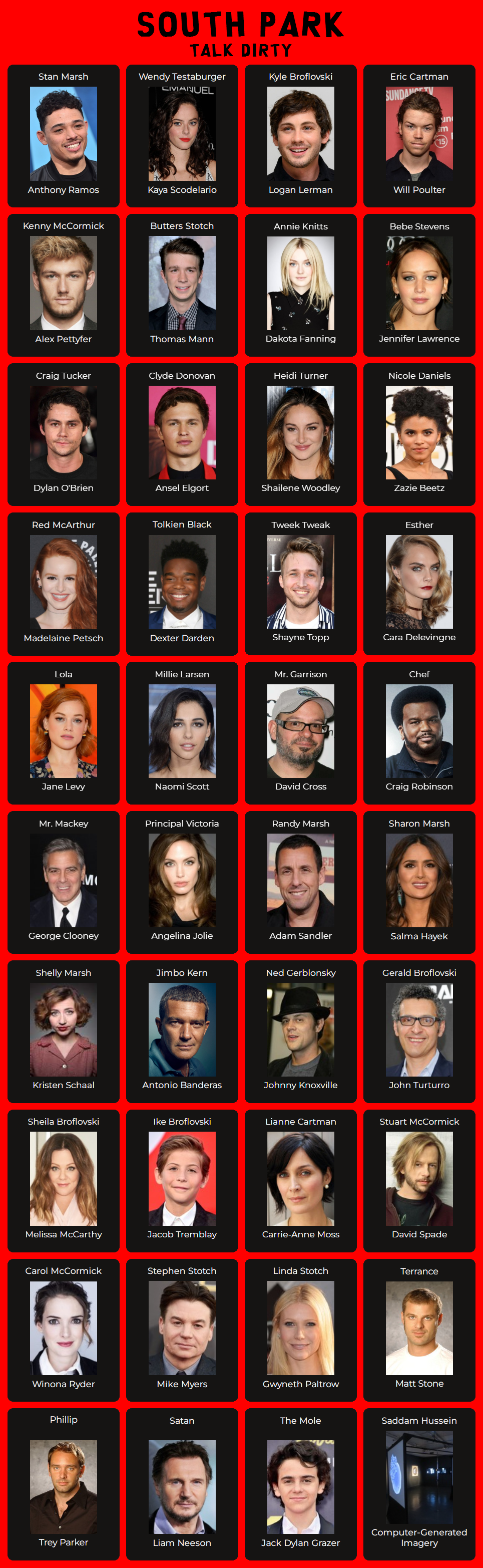 ''South Park'' Live-Action Movie Fan Cast
