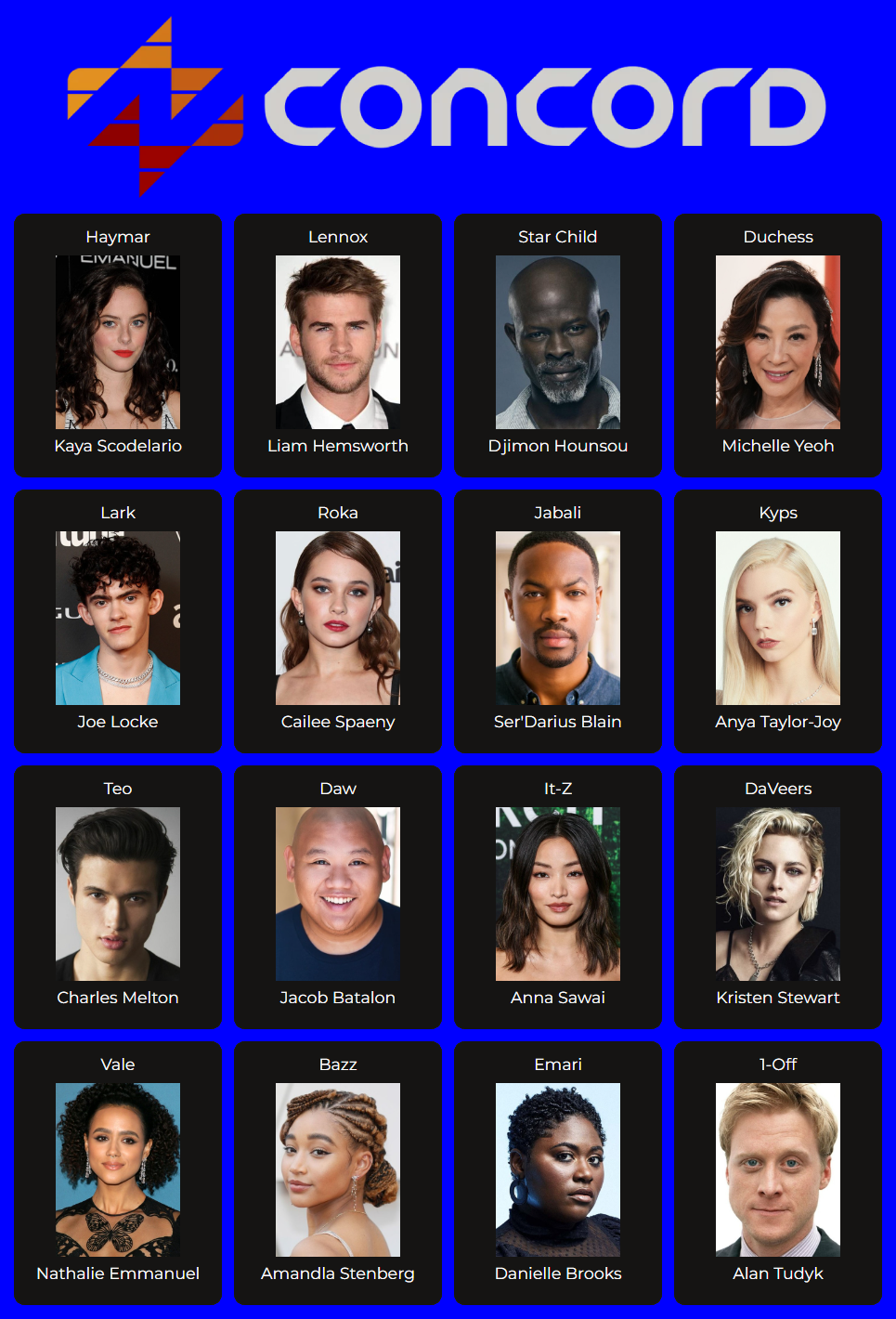 ''Concord'' Movie Fan Cast