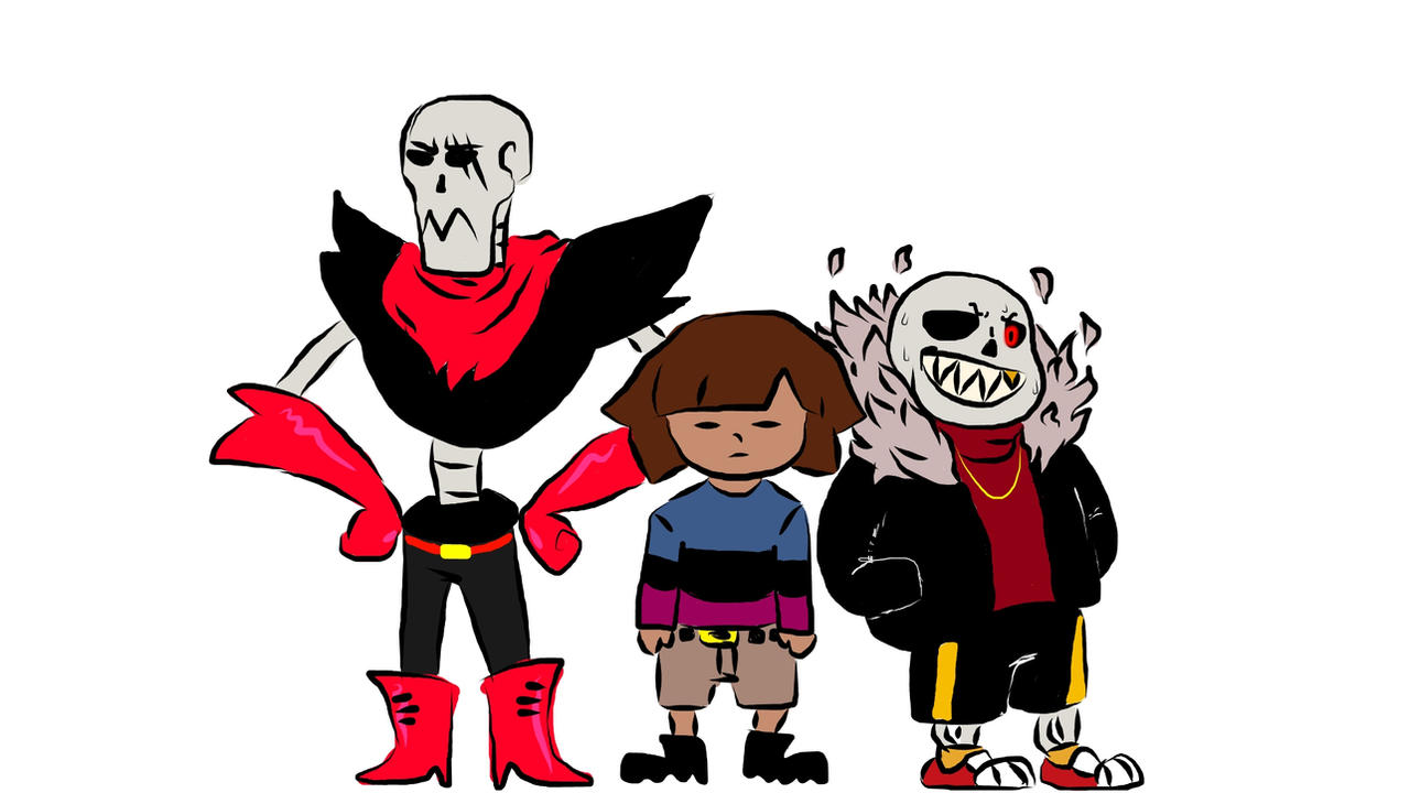 Canon Underfell Paps Frisk And Sans By Fichatherealone On Deviantart Canon Underfell Paps Frisk And Sans By Fichatherealone On Deviantart