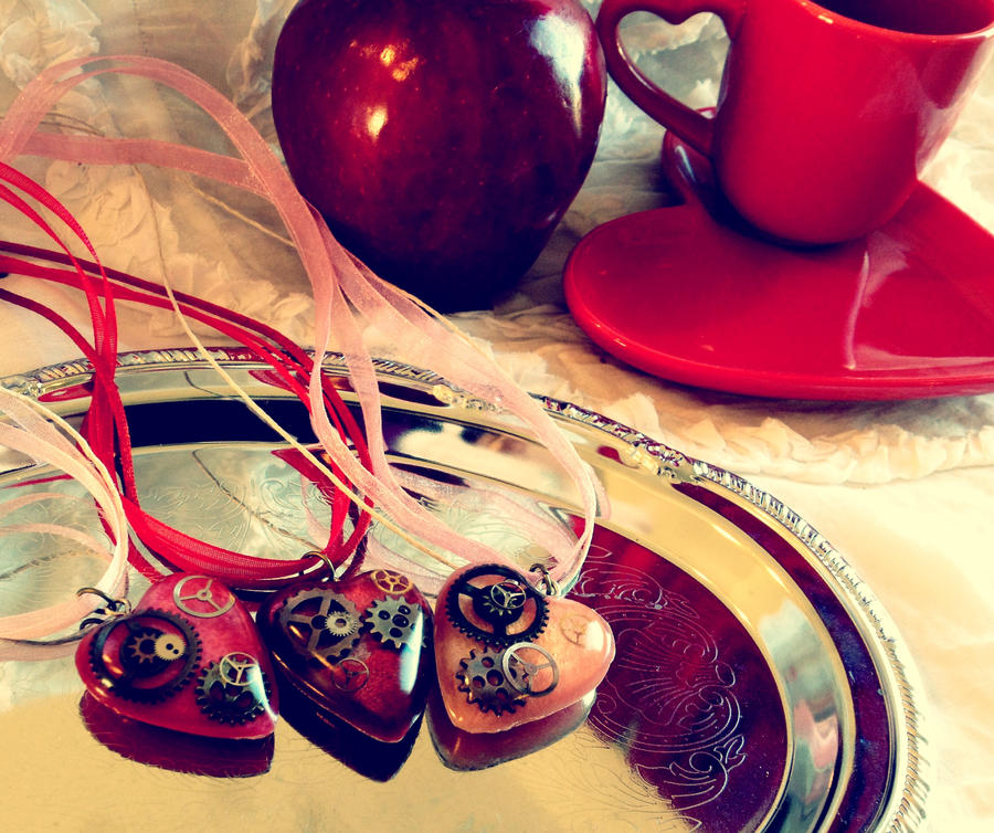 Steampunk Valentine's Day Hearts by OcularFracture Steampunk Valentine's Day Hearts by OcularFracture