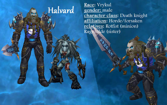 halvard: vrykul death knight oc