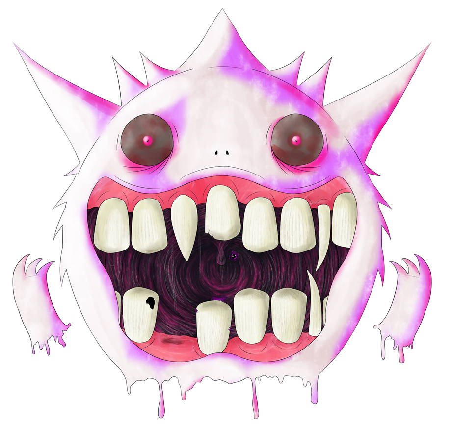 Gigantamax Gengar Shiny by MarkMM616 on DeviantArt